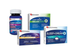 Produktbild verschiedener Sleep & Dream Produkte von Forté Pharma