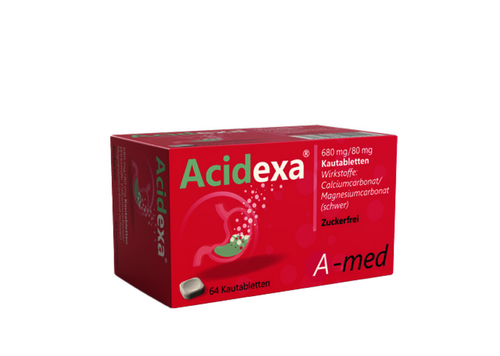Packshot Acidexa Kautabletten 64 Stück
