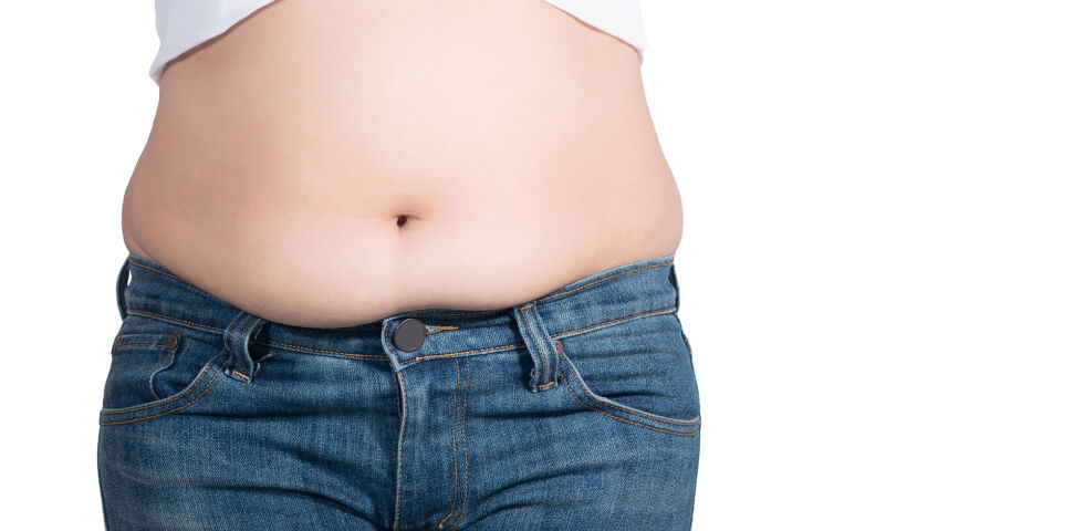 Bauchfett Übergewicht - Doppeltes Risiko für Diabetes mellitus Typ 2 - © Shutterstock