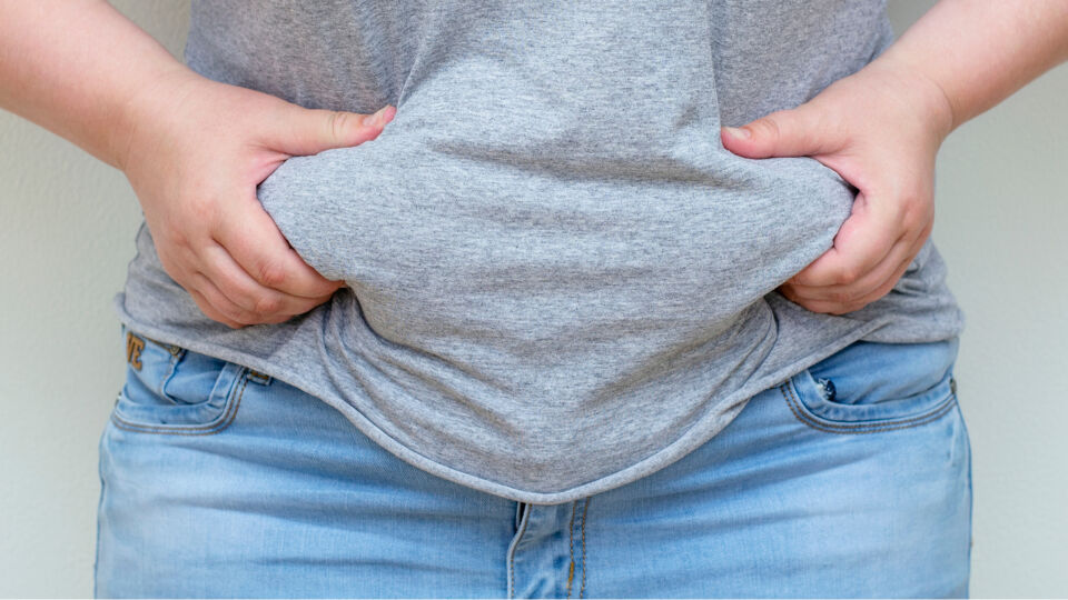 Bauchumfang Übergewicht Adipositas - Untersuchungen ergaben einen eindeutigen Zusammenhang von Übergewicht und  Darmkrebs. - © Shutterstock