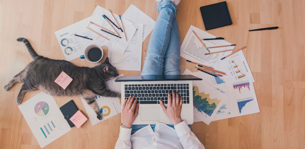 Home Office Coverbild - Wer von zuhause aus arbeitet, kann genauso produktiv sein, wie im Büro. - © Shutterstock